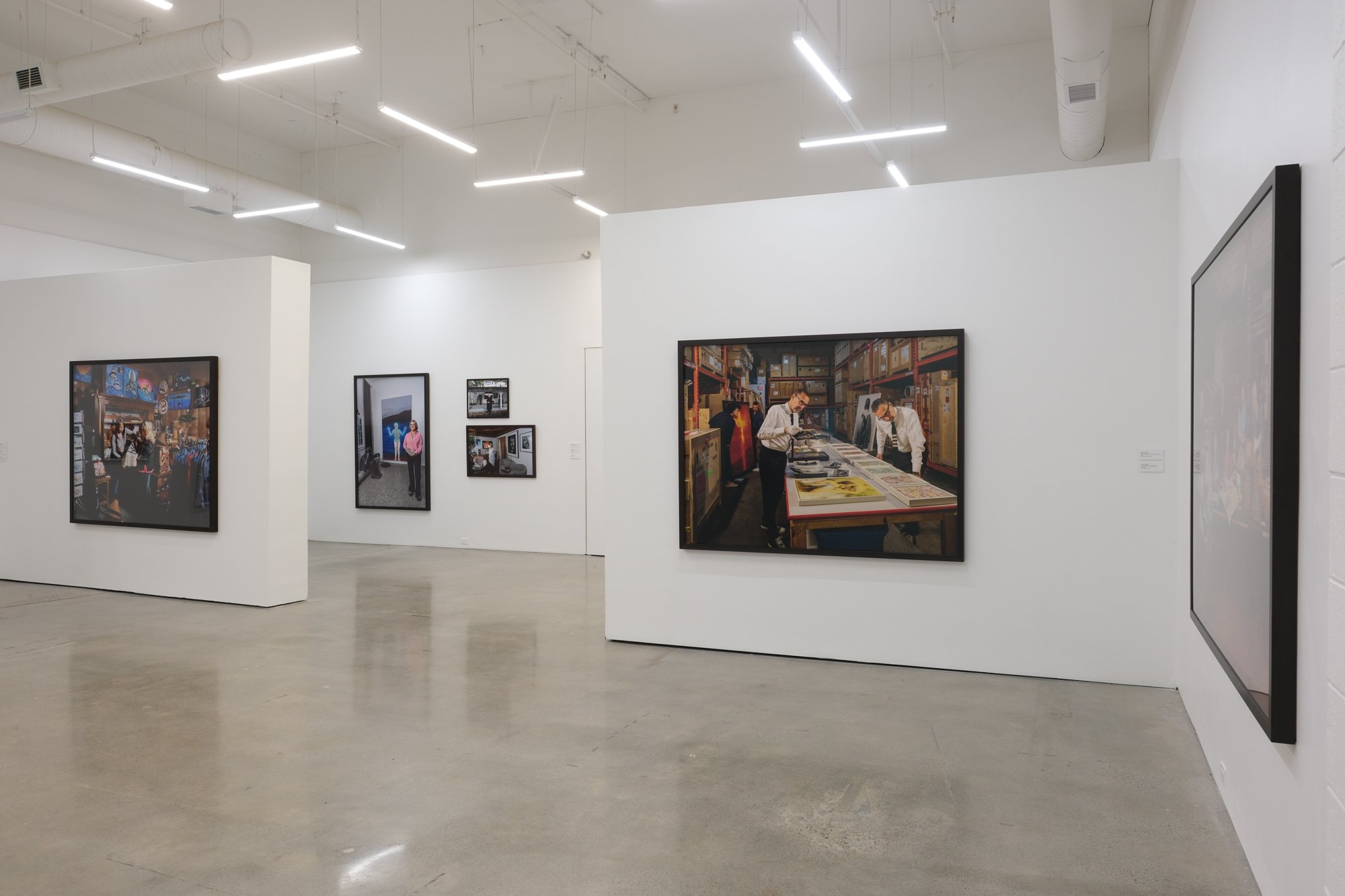 Installation view of "Christos Dikeakos: The Collectors," at Griffin Art Projects, North Vancouver, BC, 2025. Photo: Byron Dauncey, courtesy of Griffin Art Projects.