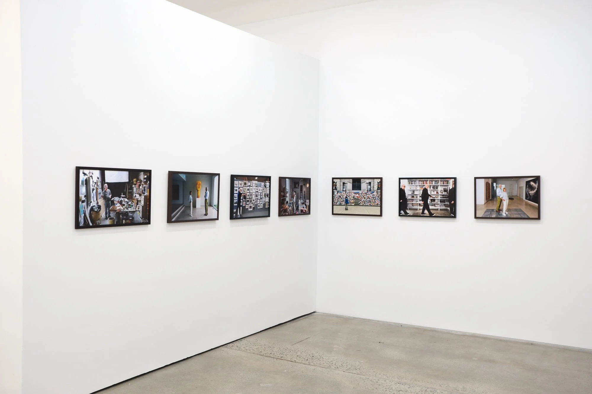Installation view of "Christos Dikeakos: The Collectors," at Griffin Art Projects, North Vancouver, BC, 2025. Photo: Byron Dauncey, courtesy of Griffin Art Projects.