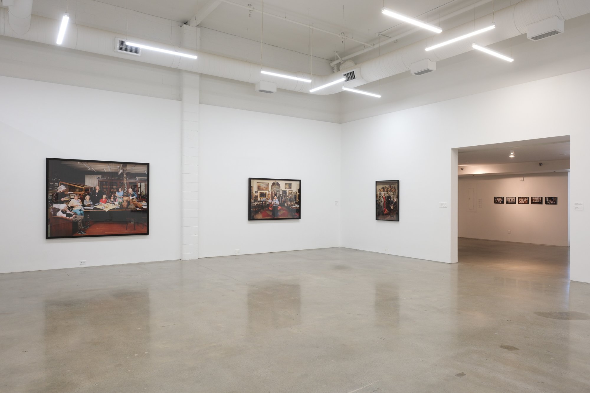 Installation view of "Christos Dikeakos: The Collectors," at Griffin Art Projects, North Vancouver, BC, 2025. Photo: Byron Dauncey, courtesy of Griffin Art Projects.