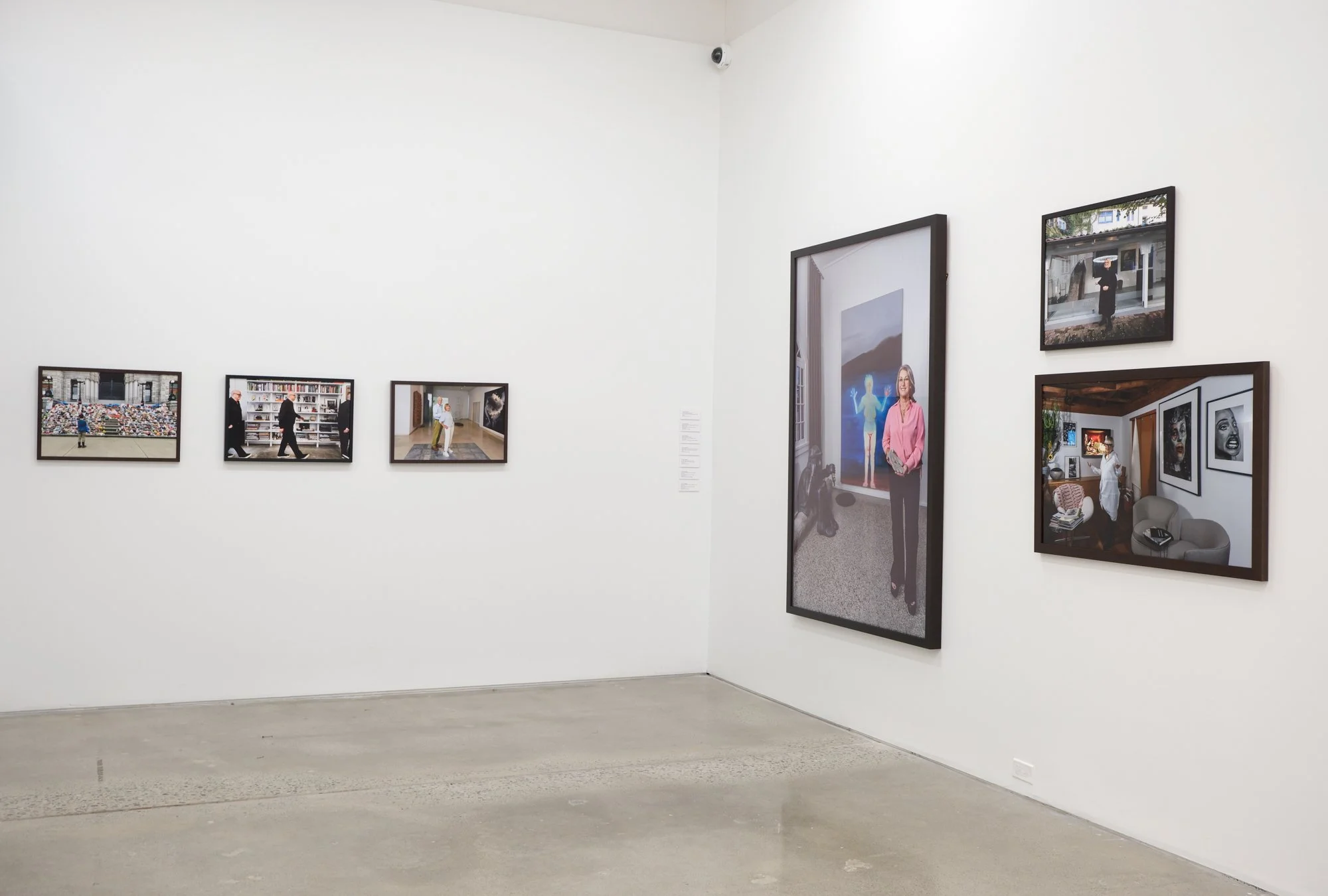 Installation view of "Christos Dikeakos: The Collectors," at Griffin Art Projects, North Vancouver, BC, 2025. Photo: Byron Dauncey, courtesy of Griffin Art Projects.