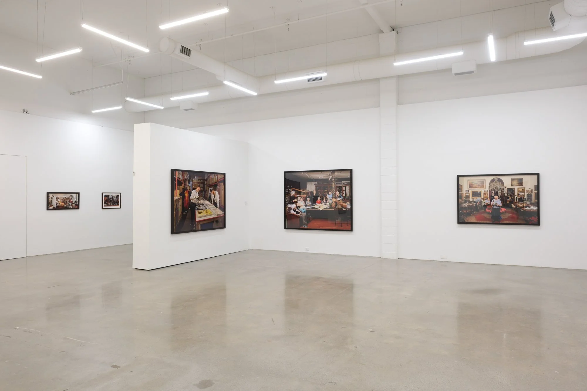 Installation view of "Christos Dikeakos: The Collectors," at Griffin Art Projects, North Vancouver, BC, 2025. Photo: Byron Dauncey, courtesy of Griffin Art Projects.