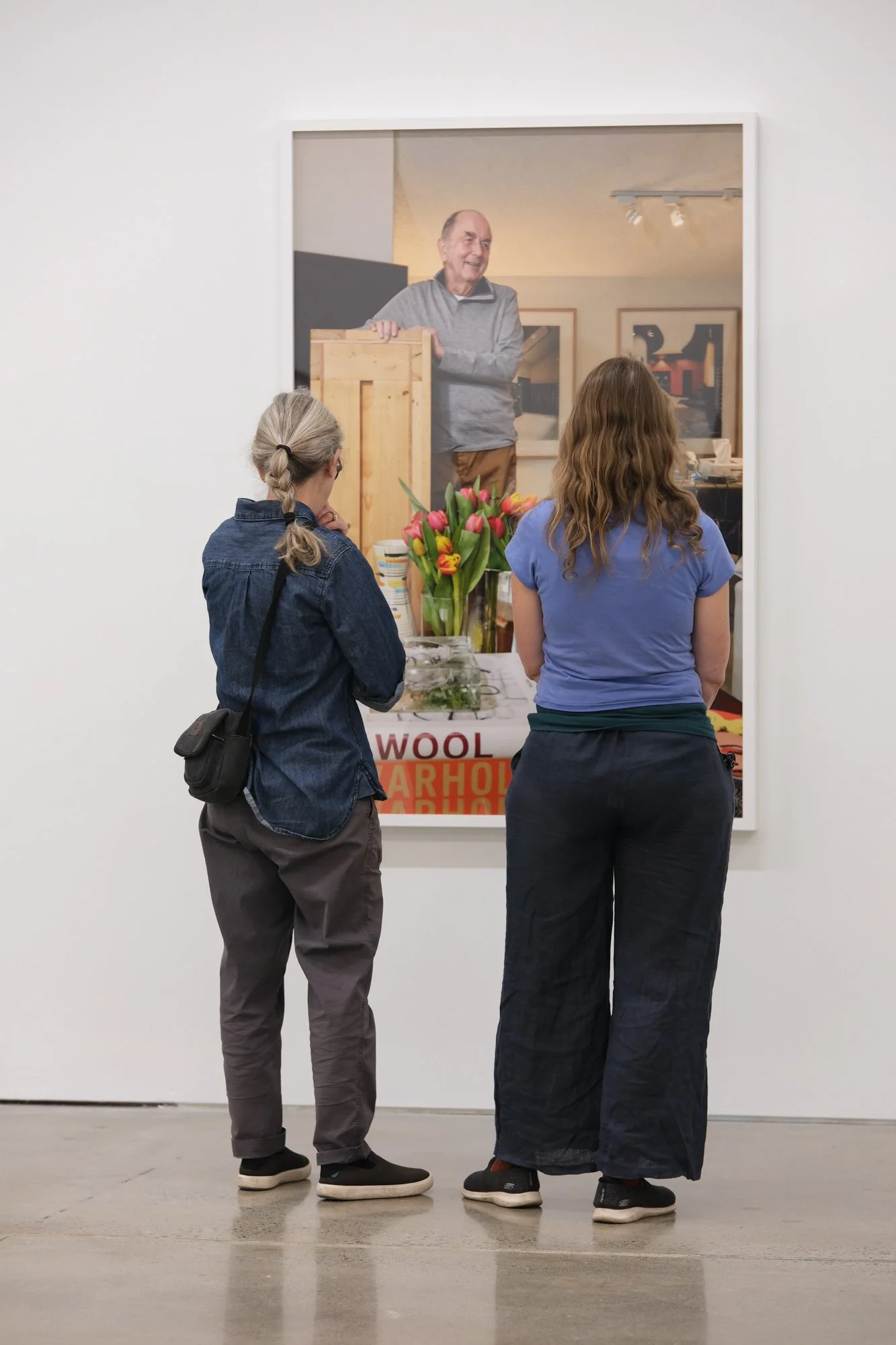 Installation view of "Christos Dikeakos: The Collectors," at Griffin Art Projects, North Vancouver, BC, 2025. Photo: Byron Dauncey, courtesy of Griffin Art Projects. Gerd Metzdorff, 2020; Archival pigment inks printed on Epson lustre paper; 55 x 26 i