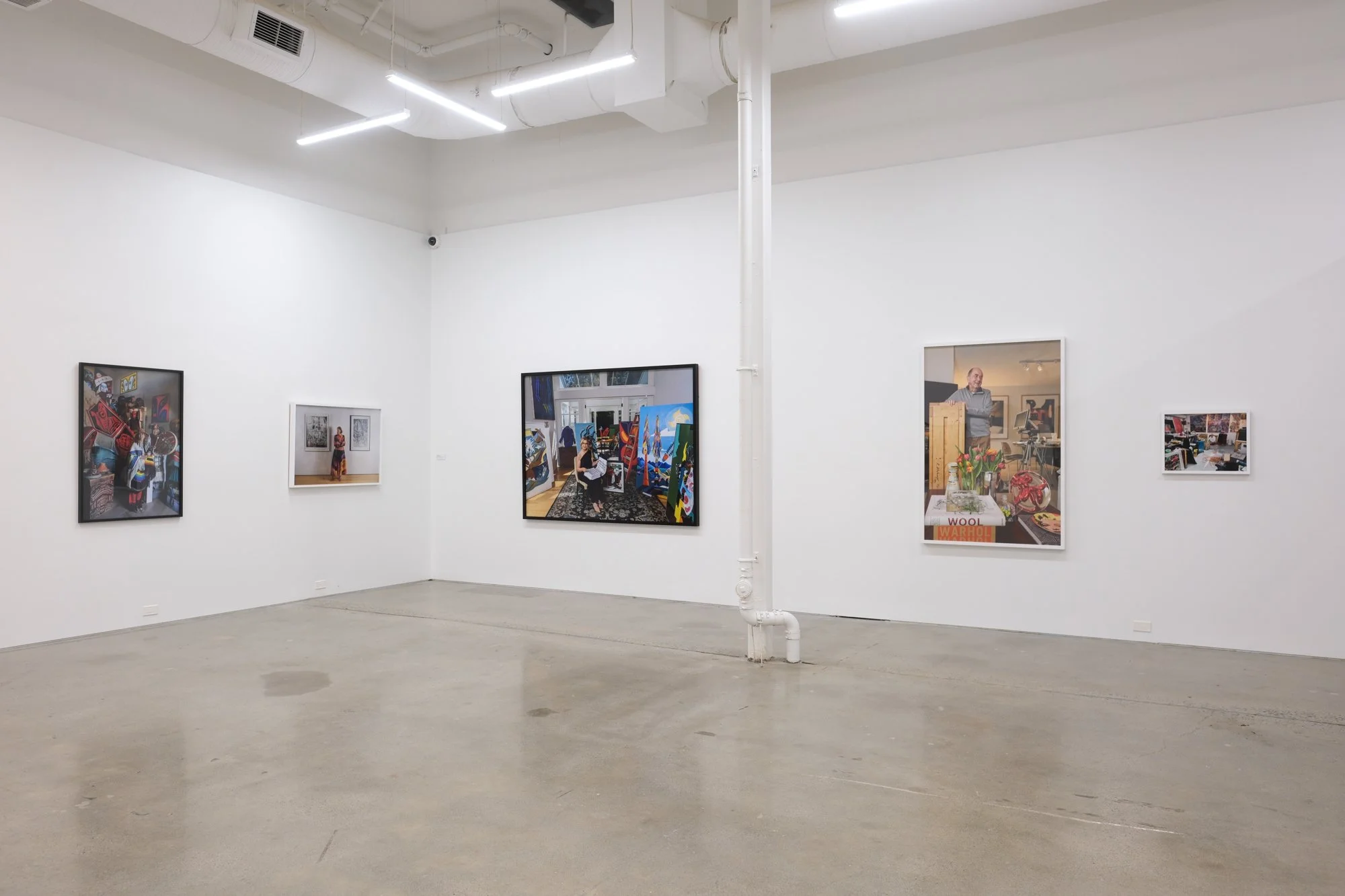 Installation view of "Christos Dikeakos: The Collectors," at Griffin Art Projects, North Vancouver, BC, 2025. Photo: Byron Dauncey, courtesy of Griffin Art Projects.