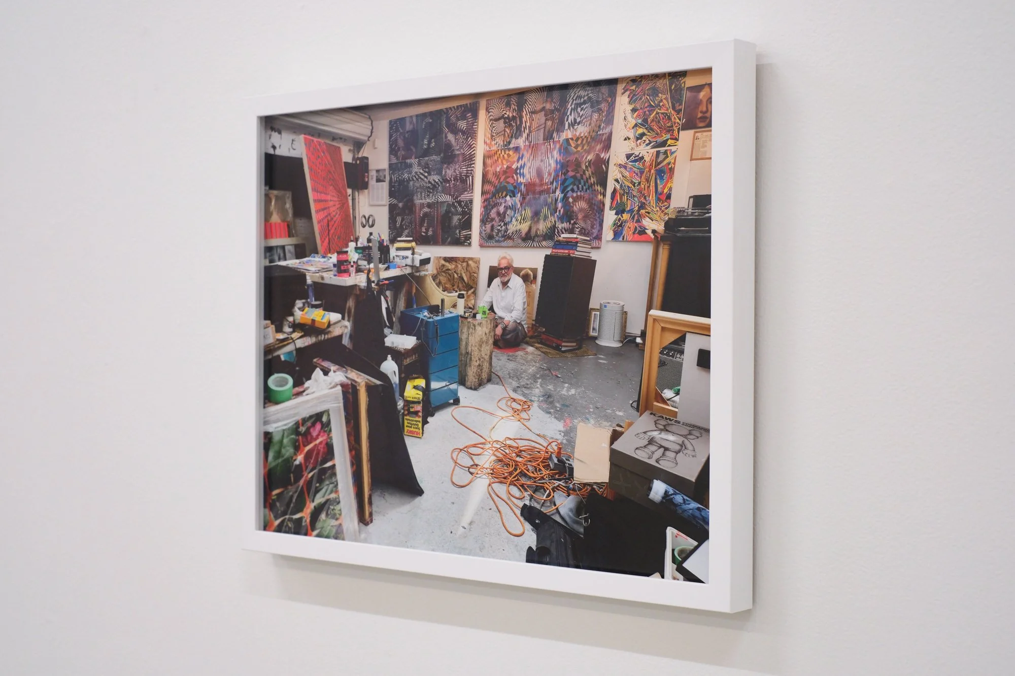 Installation view of "Christos Dikeakos: The Collectors," at Griffin Art Projects, North Vancouver, BC, 2025. Photo: Byron Dauncey, courtesy of Griffin Art Projects. Allan Switzer, 2025; Archival pigment inks printed on Epson lustre paper; 11 x 13¾ i