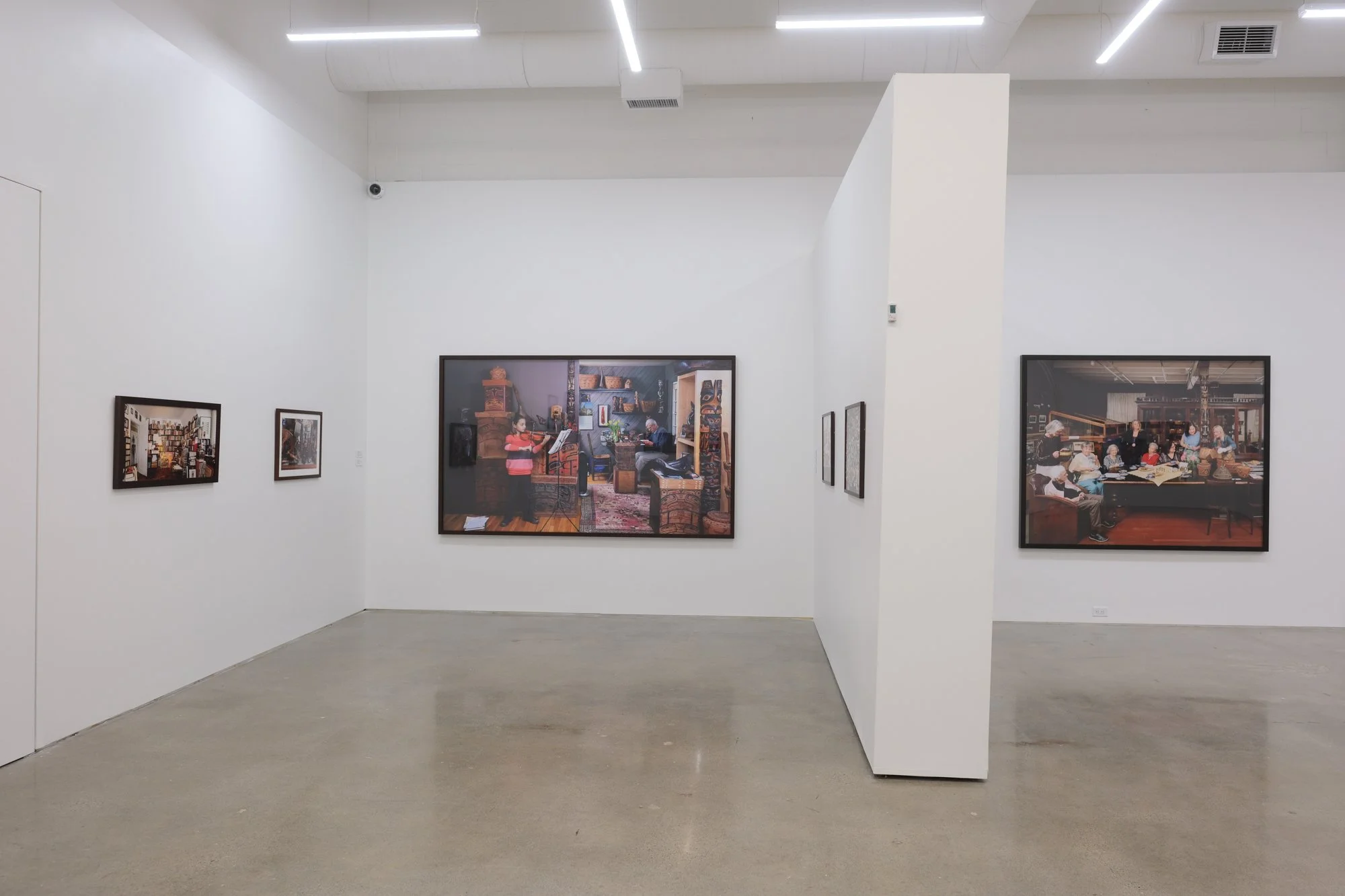 Installation view of "Christos Dikeakos: The Collectors," at Griffin Art Projects, North Vancouver, BC, 2025. Photo: Byron Dauncey, courtesy of Griffin Art Projects.