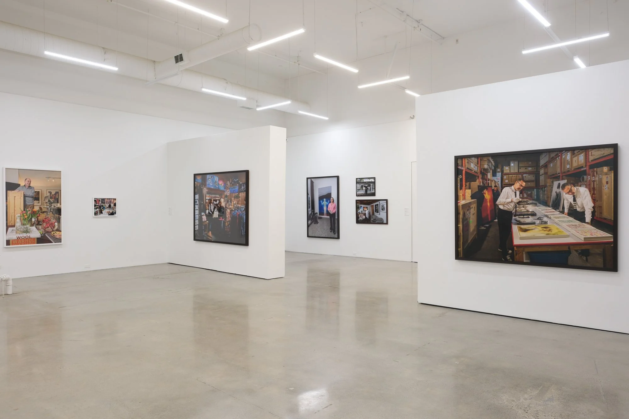 Installation view of "Christos Dikeakos: The Collectors," at Griffin Art Projects, North Vancouver, BC, 2025. Photo: Byron Dauncey, courtesy of Griffin Art Projects.