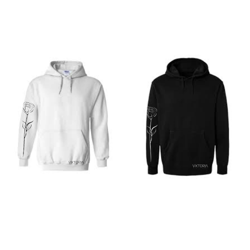 UNISEX ROSE HOODIE