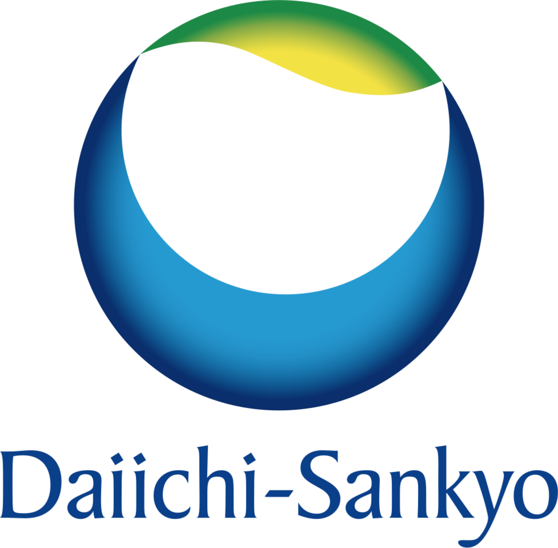 Logo with a stylized, colorful letter 'O' in green, yellow, and blue, and the text 'Daiichi-Sankyo' underneath.