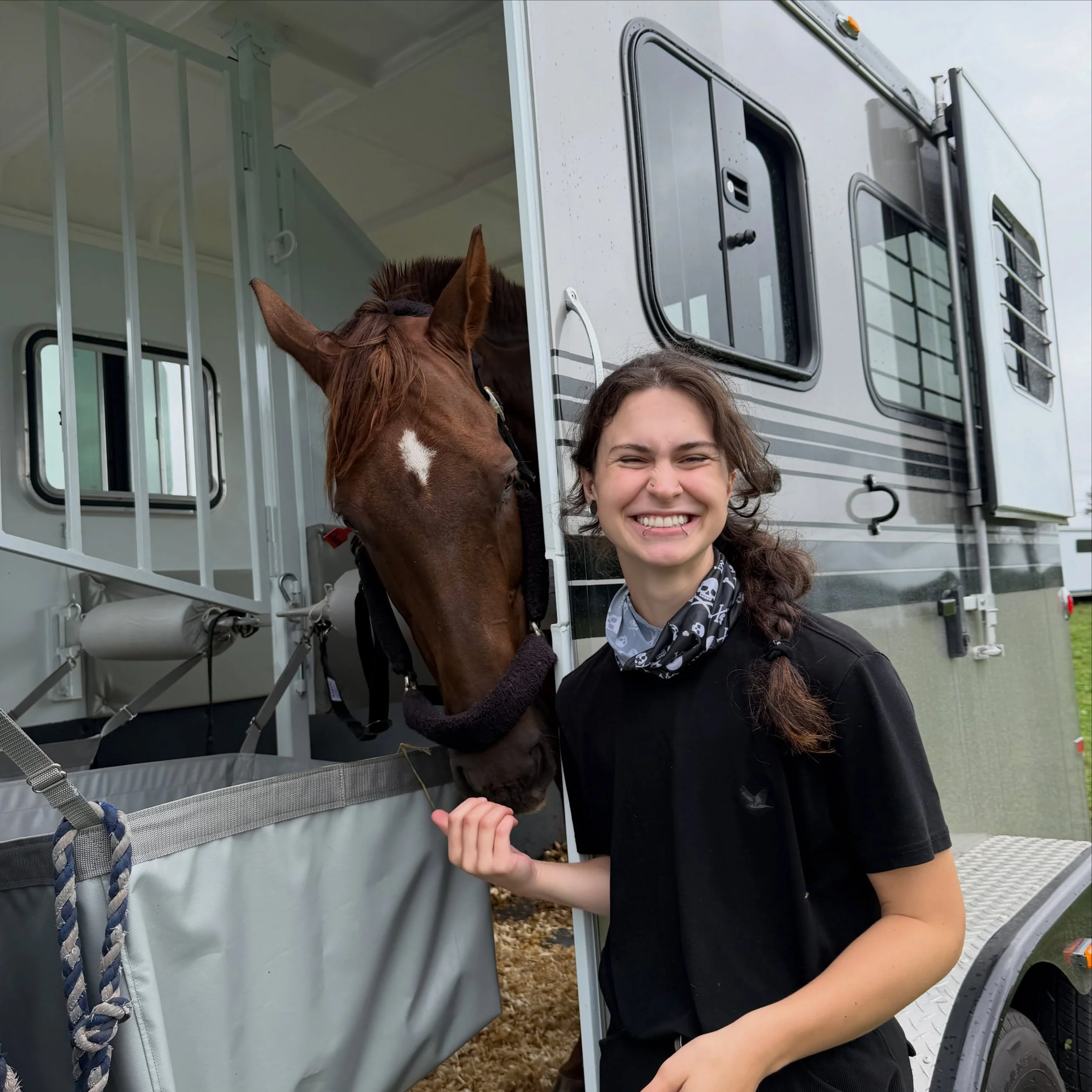 A &ldquo;little&rdquo; rain didn&rsquo;t stop us! 🌧️
A successful outing to Flora Lea Derby! 🐎 

⭐️Brooke &amp; Phil⭐️ Confident Training SJ followed by a fun XC! 
⭐️Jess &amp; Charlie⭐️ A clear round Novice SJ followed by a a confidence boost XC! 