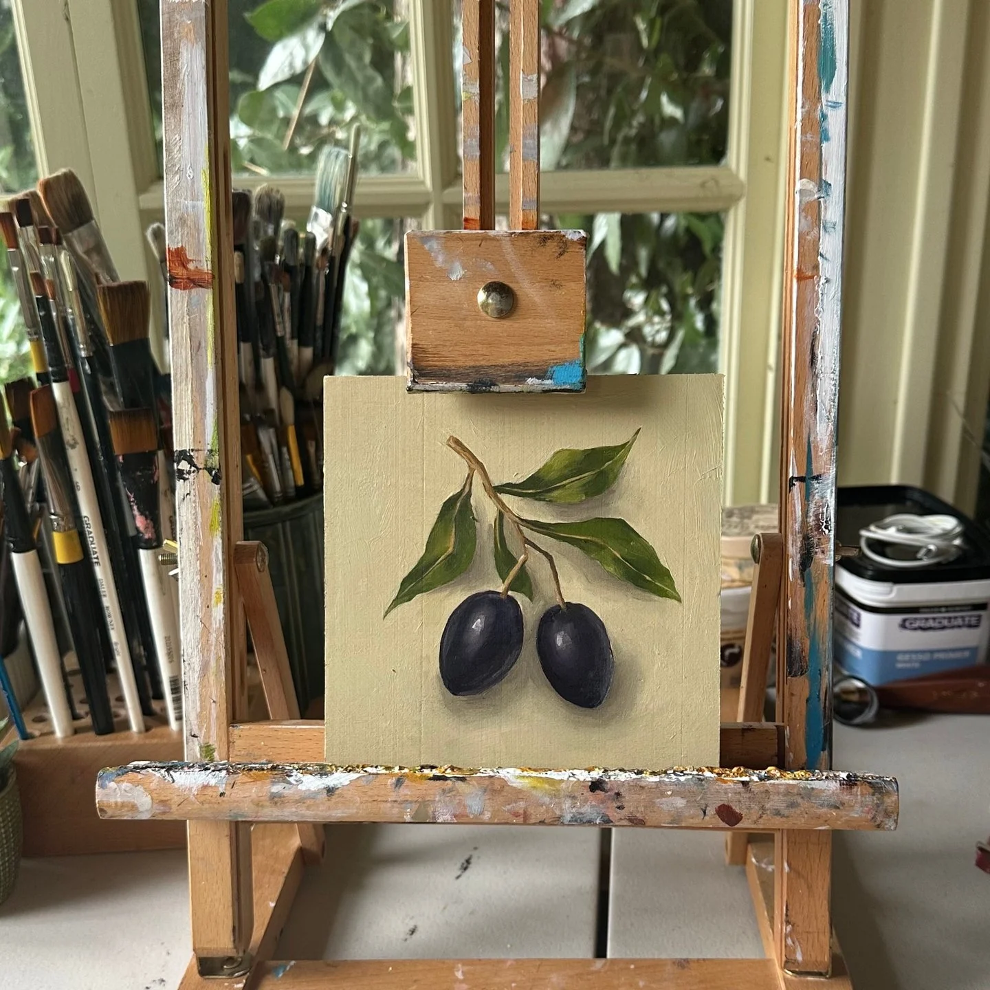 Olives | Oil on wood