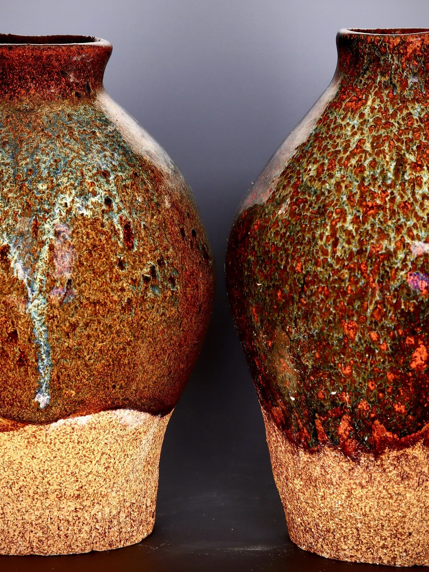 The last slide has a glaze heart on it!! It&rsquo;s incredible that 2400 degrees can turn a speck of iron into a heart :)

 #throwing #brownclay #wheel #stoneware
#ceramics #pottery #fyp #trending #neck 
#mugs #sculpture #art #diy #studio #handmade #