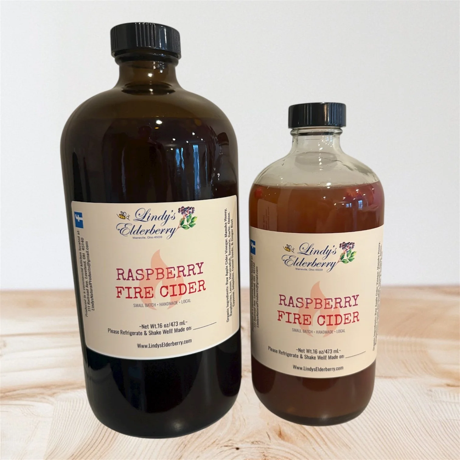 Raspberry Fire Cider with Manuka Honey