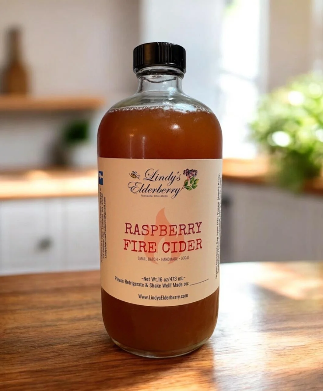 Raspberry Fire Cider 16 oz
