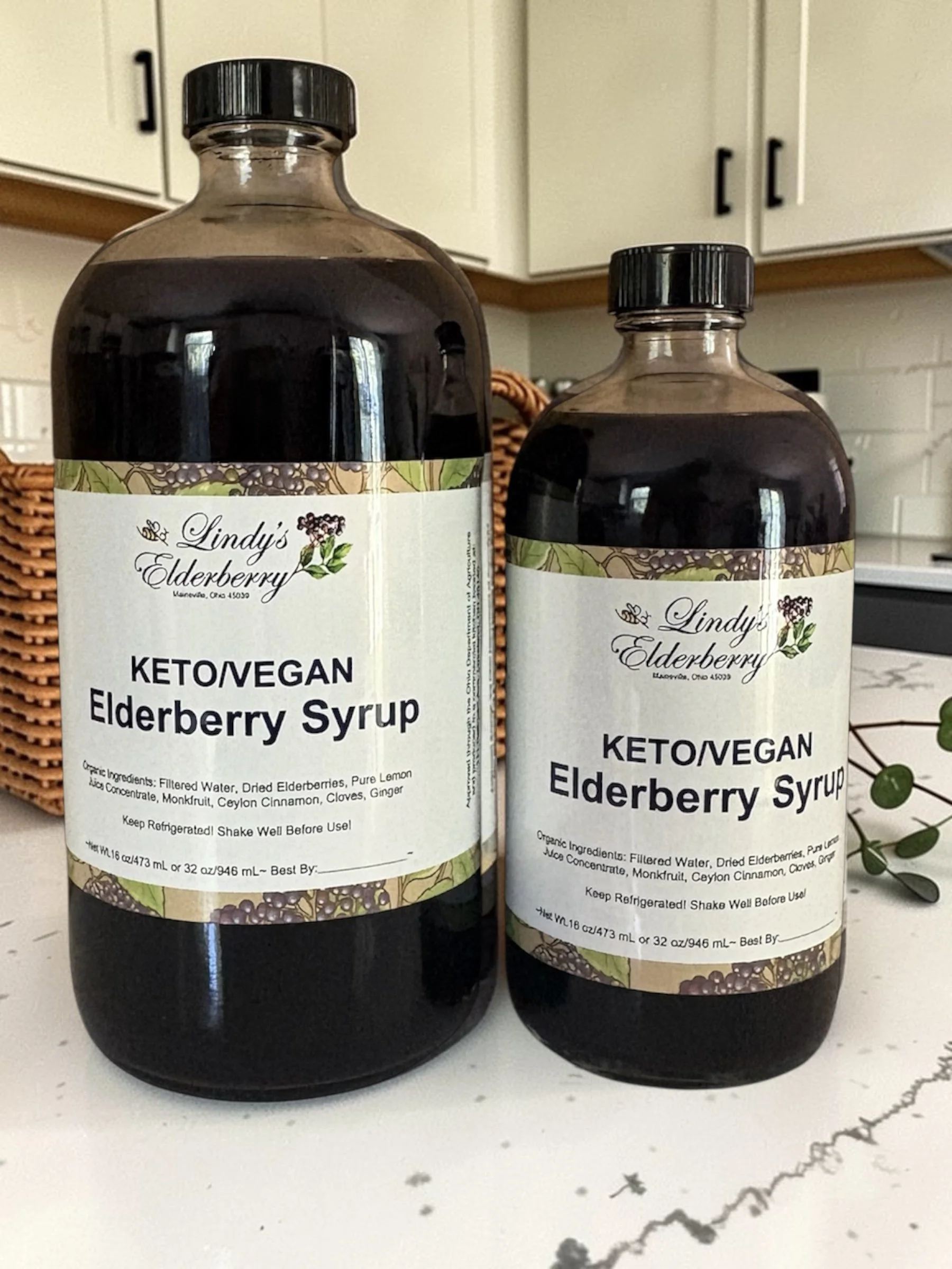Keto/Vegan Elderberry Syrup