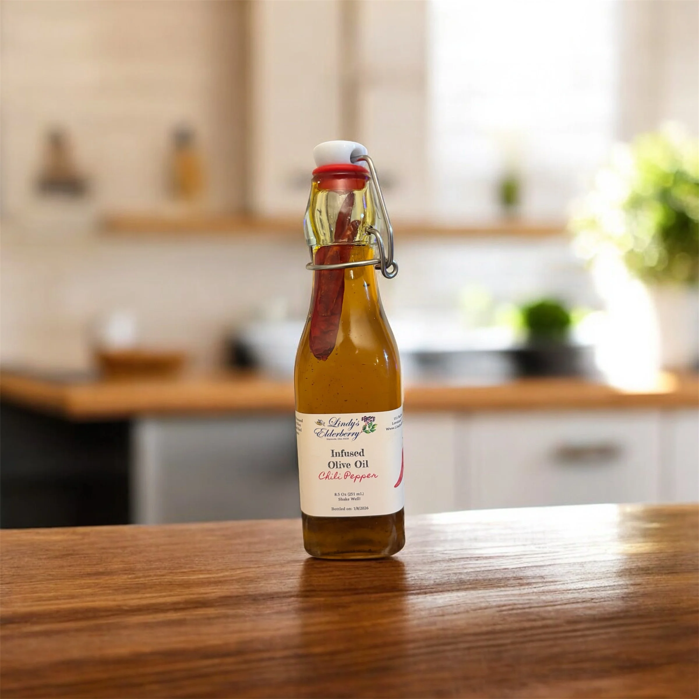 8.5 oz Organic Chili Pepper Infused EVOO