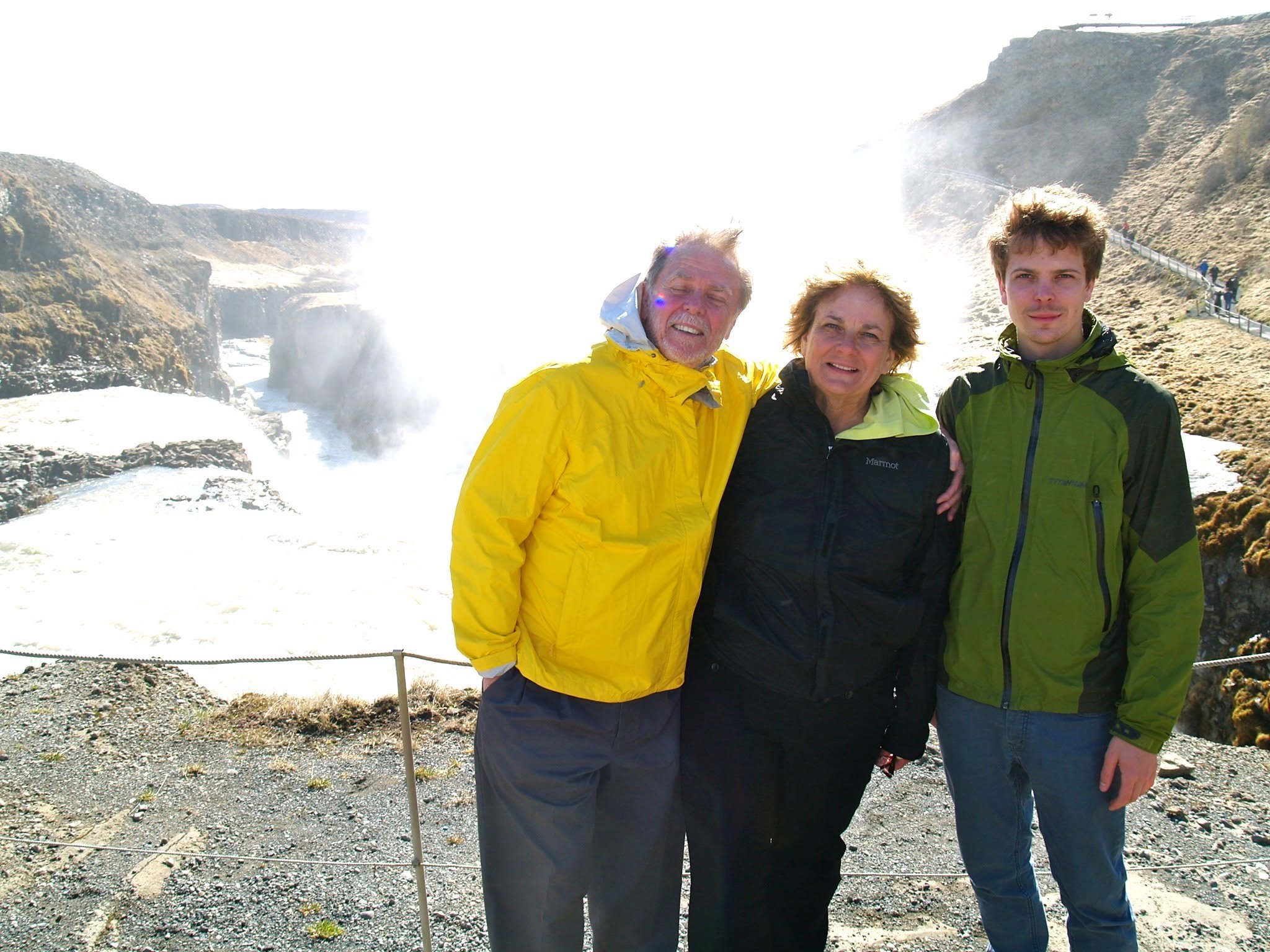 Will and Nancy Maupin, with her husband and his father George, on a trip to Iceland. Will and Nancy are licensed Medicare agents in Spokane.