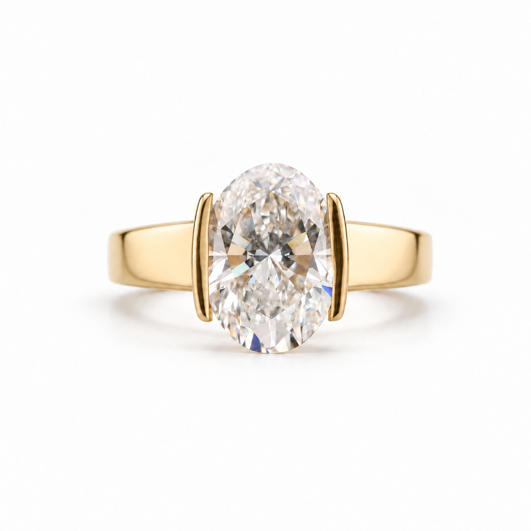 Lab Grown 3.09 ct Oval