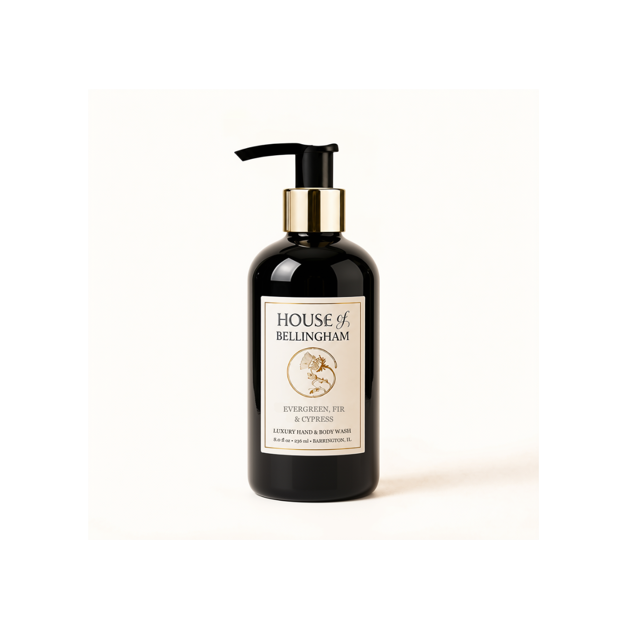 Hand and Body Wash - Evergreen, Fir & Cypress - black.png
