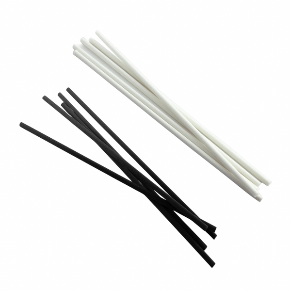 A fresh set of reeds can be added to your order if desired. Choose black or white to complement your diffuser vessel.  Complimentary for you.