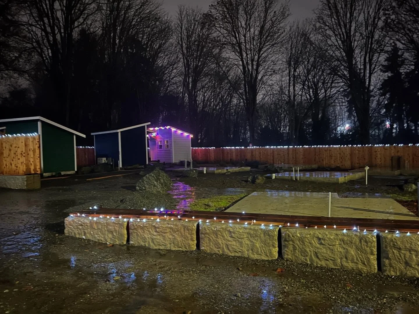 Such a cool shot for a SHINY TINY HOME TUESDAY! As we sit down, reflect, and plan for next year - take a look at this list of projects we have lined up through next summer: 

New roof on our main buildings, 2 new bathrooms with one shower, on site la