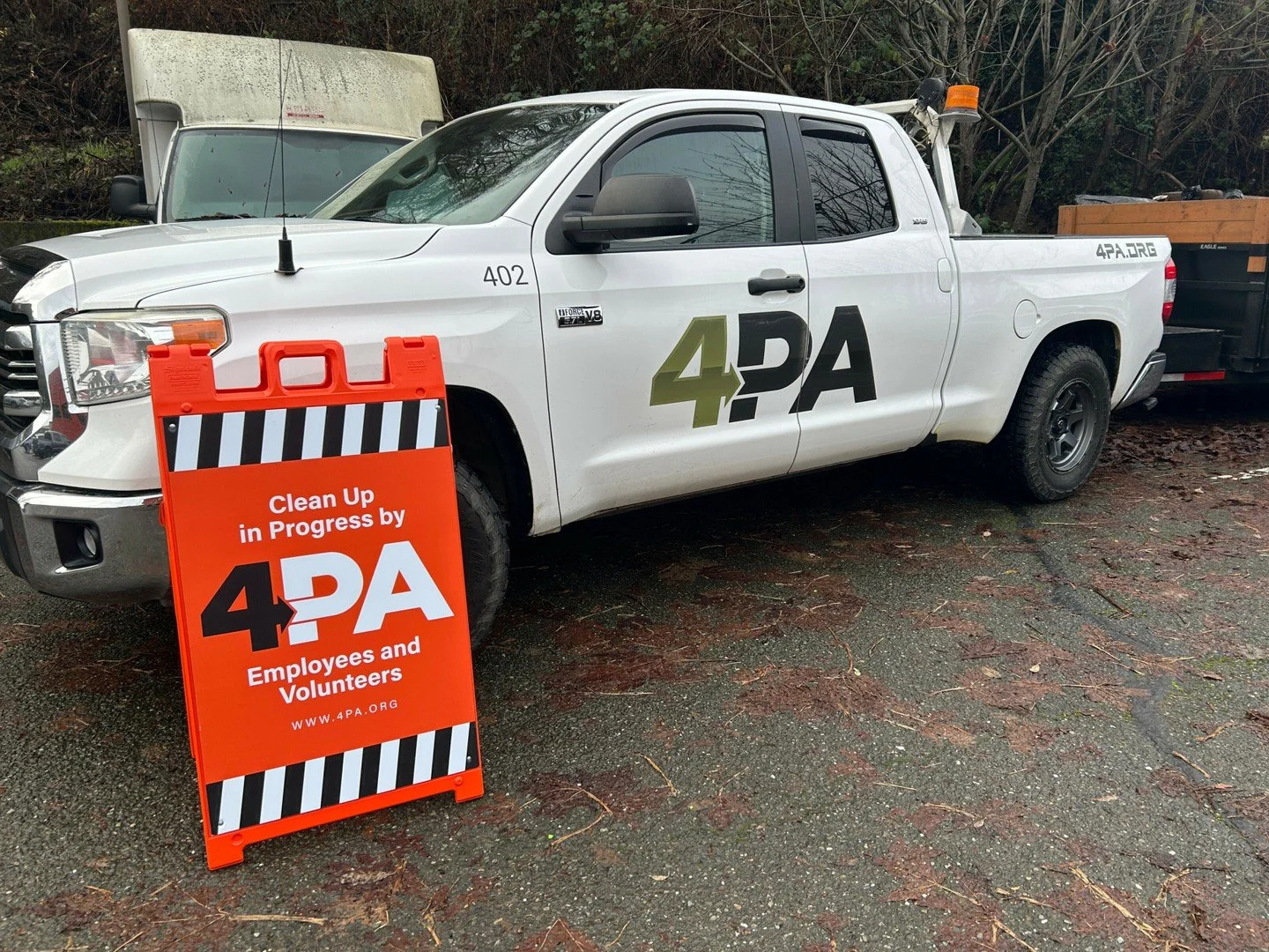 Felt like a group of mountain beavers on this cleanup😂 It was a steep and muddy one!

What do you think of our new sign?

People often drive by and want to know who we are and what we are up to. Hopefully this helps👍