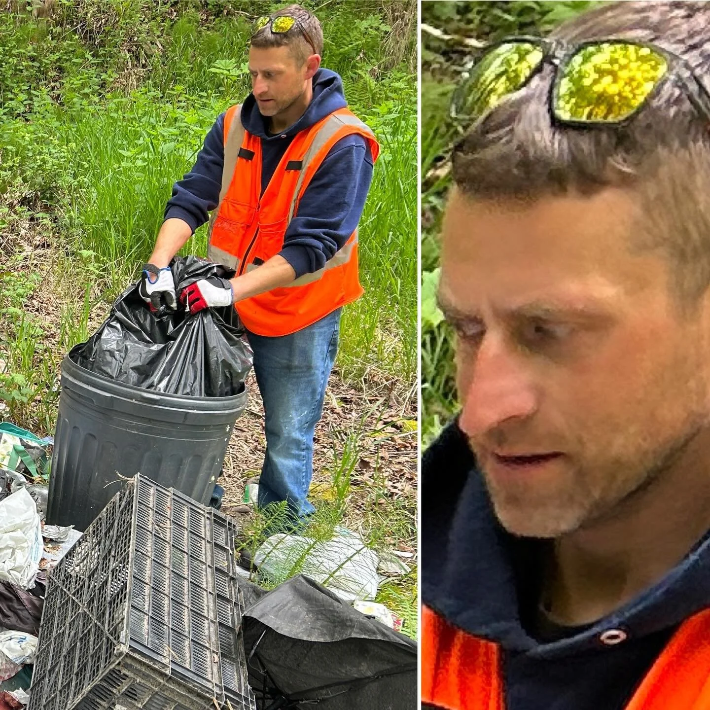 Pretty sure this was the moment the rats came jumping out of the pile🐀 

Always an adventure when the wildlife shows up! Sorry&hellip;.we had to Dan😂