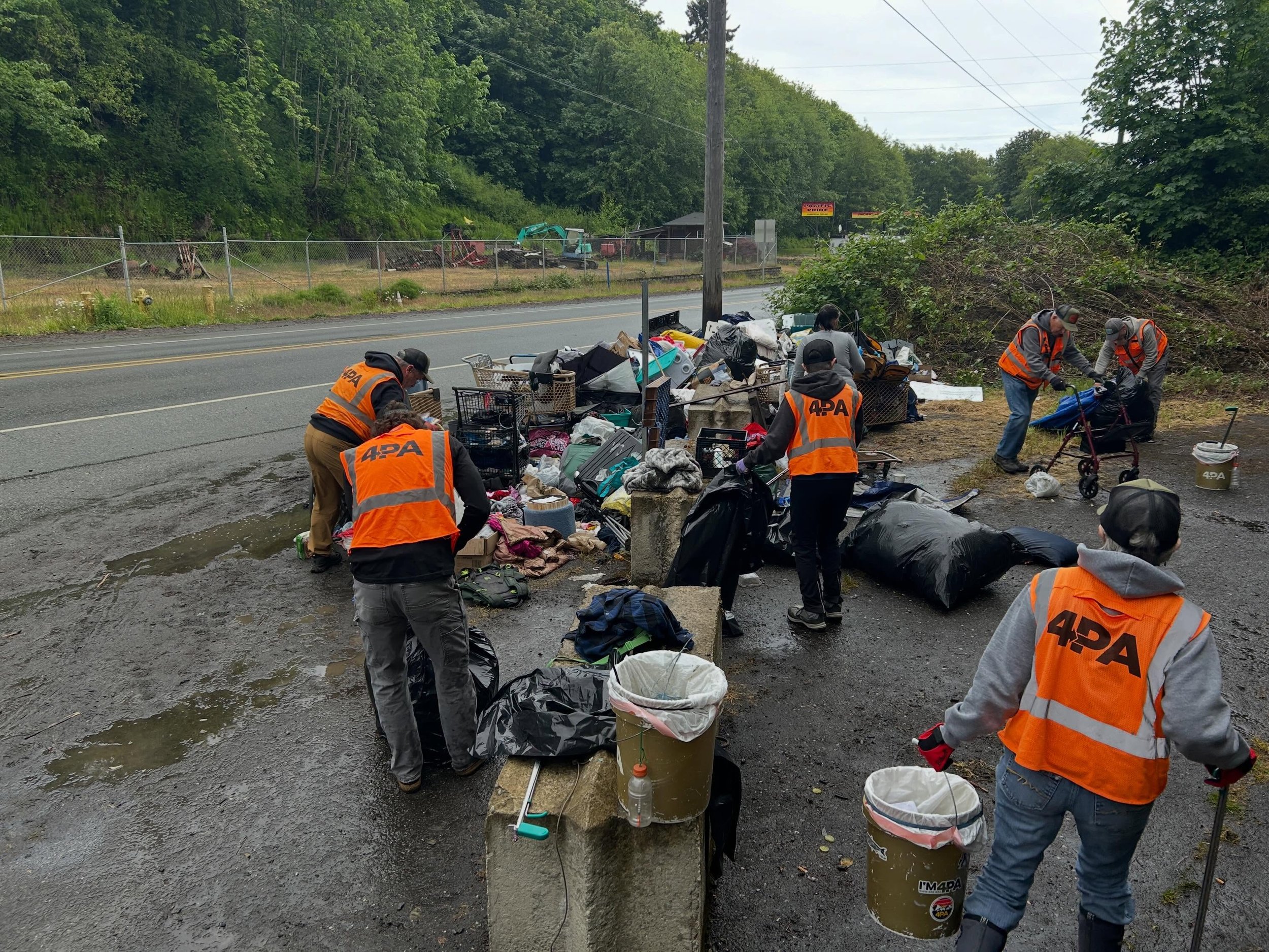 We are deviating from TINY HOME TUESDAY to update a situation we&rsquo;ve received a lot of questions about. 

There were quite a few items placed alongside the lower truck route by some individuals that had been staying on port owned property nearby