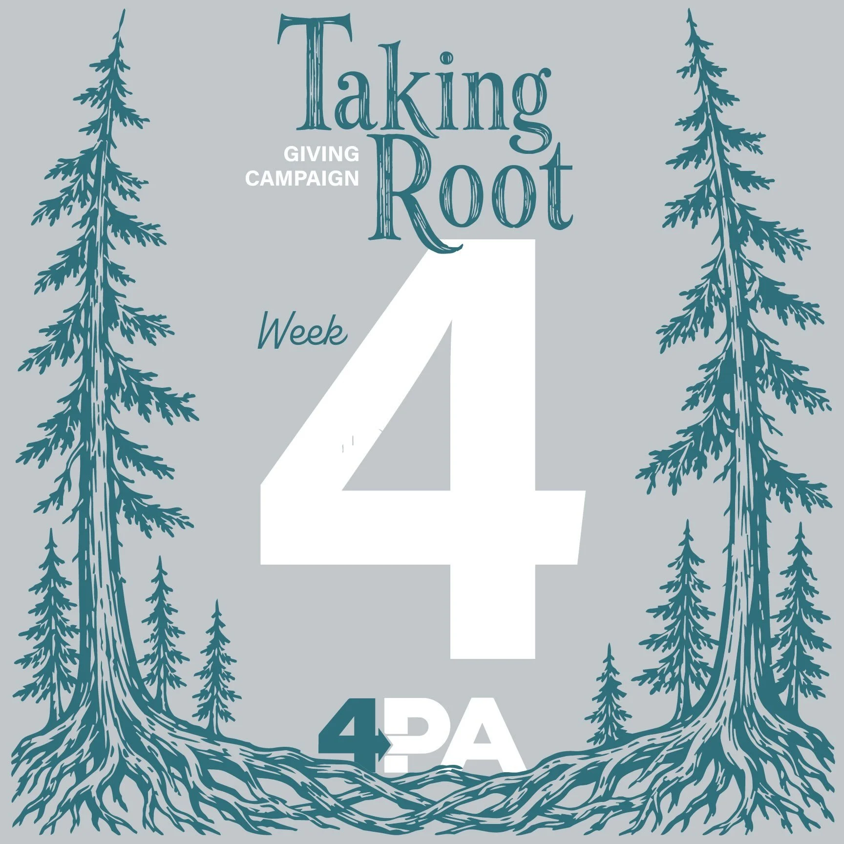 Congratulations to our WEEK 4 &ldquo;Taking Root&rdquo; giveaway winner Dori B.👏 We have six weeks left and are over half way to our goal! 

Dori will bring home some nice 4PA gear and also be entered to win one of our open house giveaways on August