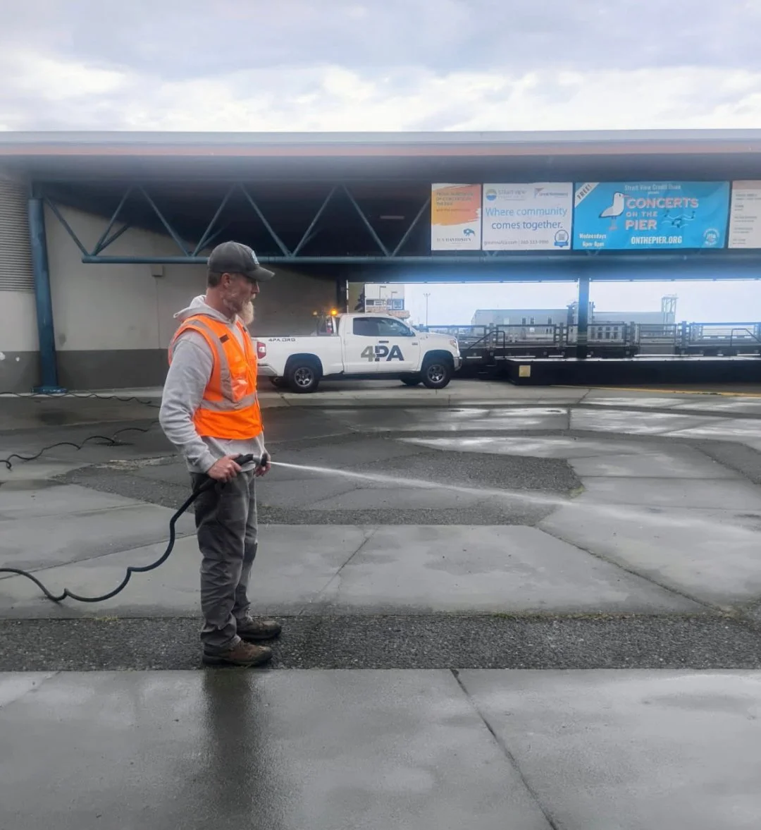 As part of our ongoing effort to partner with community organizations, for the last few years we&rsquo;ve help clean the pier after each Wednesday concert. 

It&rsquo;s another way we keep our shared spaces looking good and ready for the next amazing
