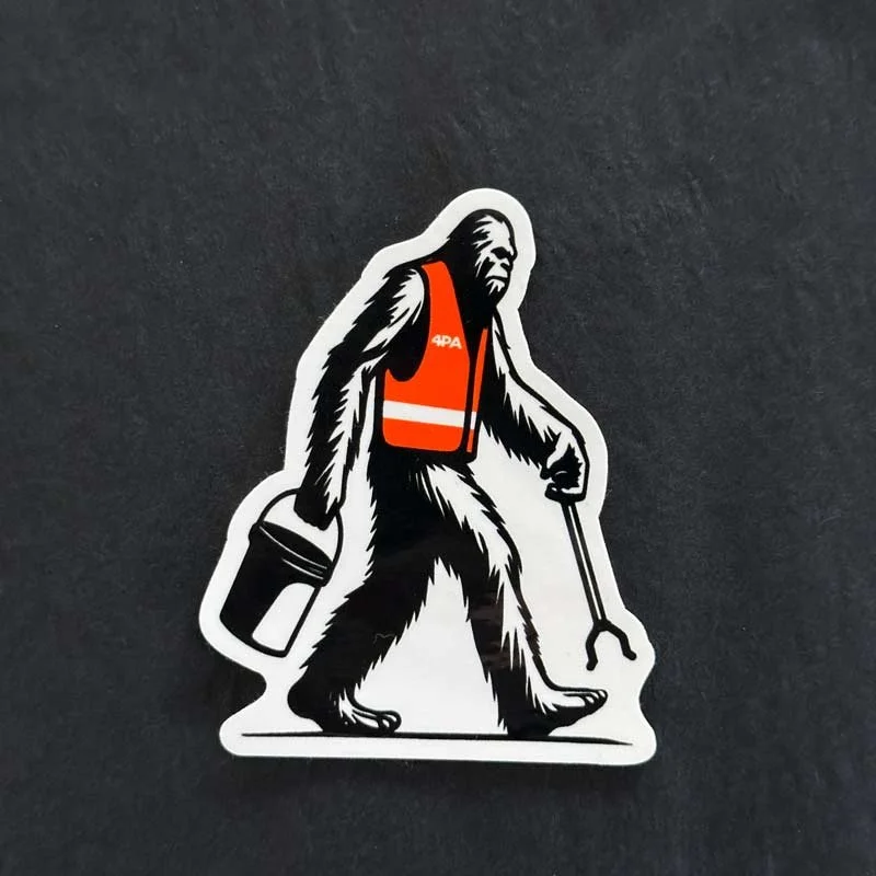 Sasquatch With A Picker Sticker