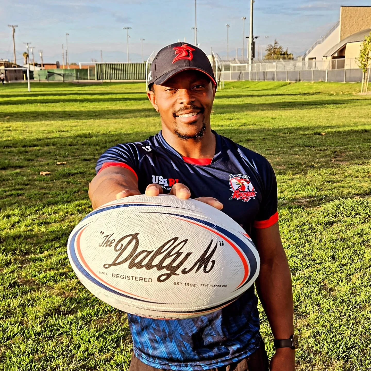 Did you know you can buy an official @rugbyleagueusa game ball? These Dally M official balls were designed specially for the USARL by the Messenger-Churchill group as sponsors of the American game, along with our family at @sydneyroosters. 
Get yours