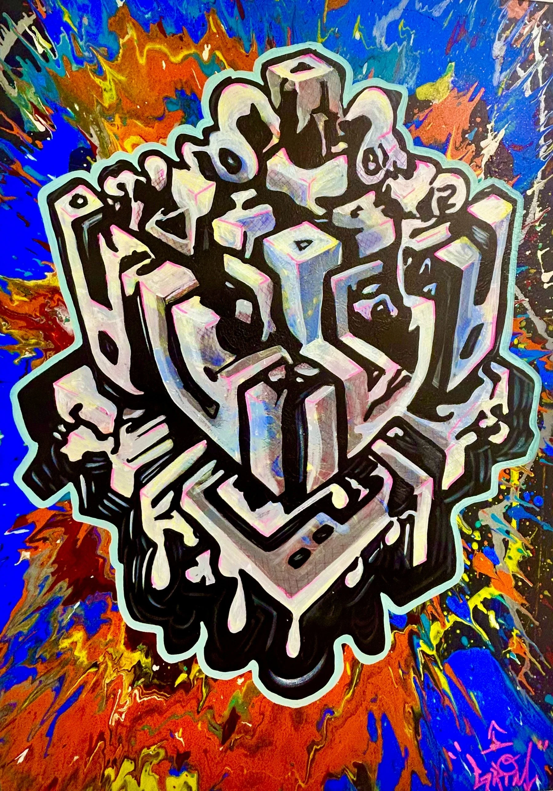 NYC $700
Acrylic on canvas 24 X36