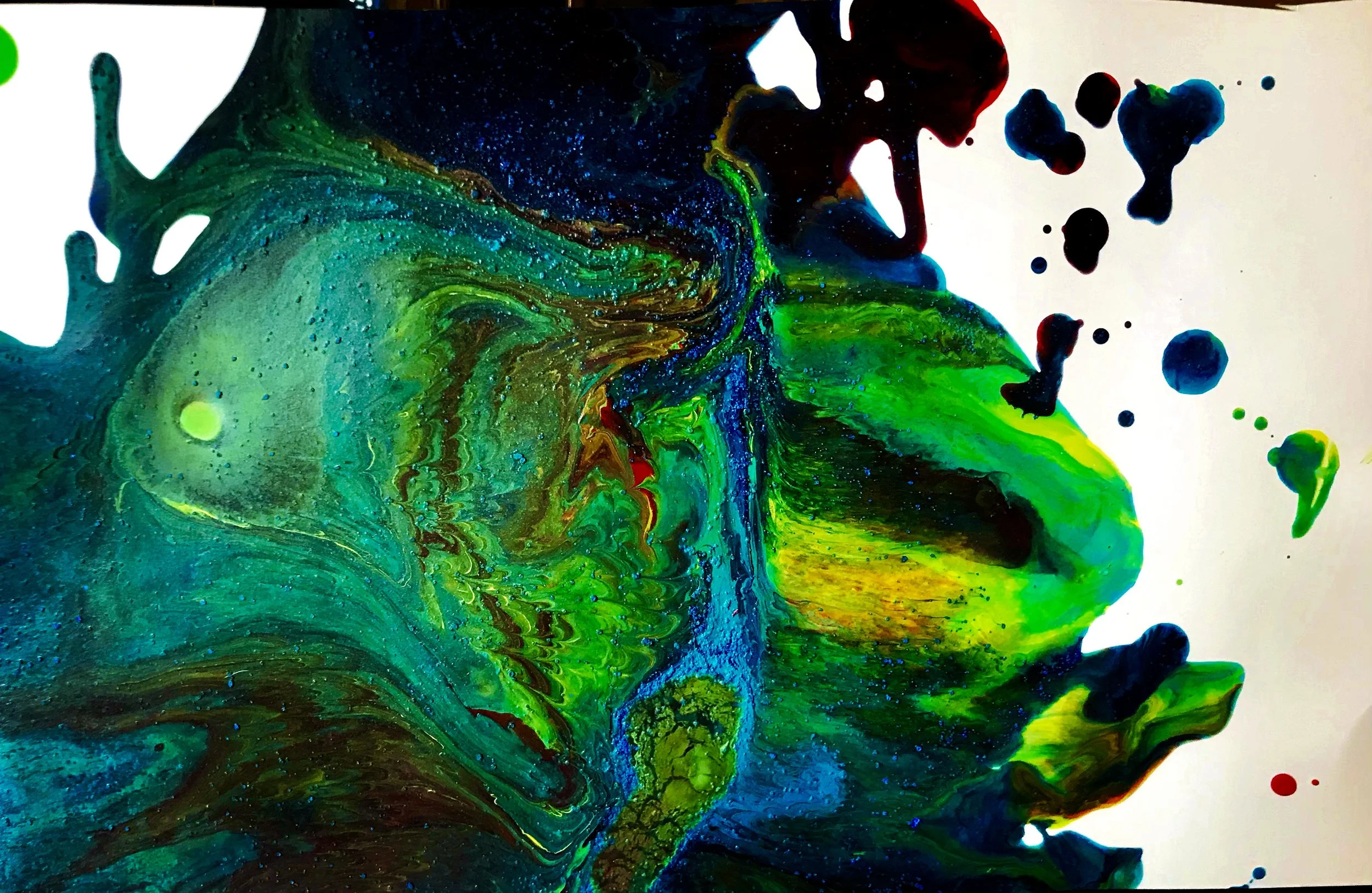 Underwater Dreams $200
Acrylic on paper 11.5 X 8