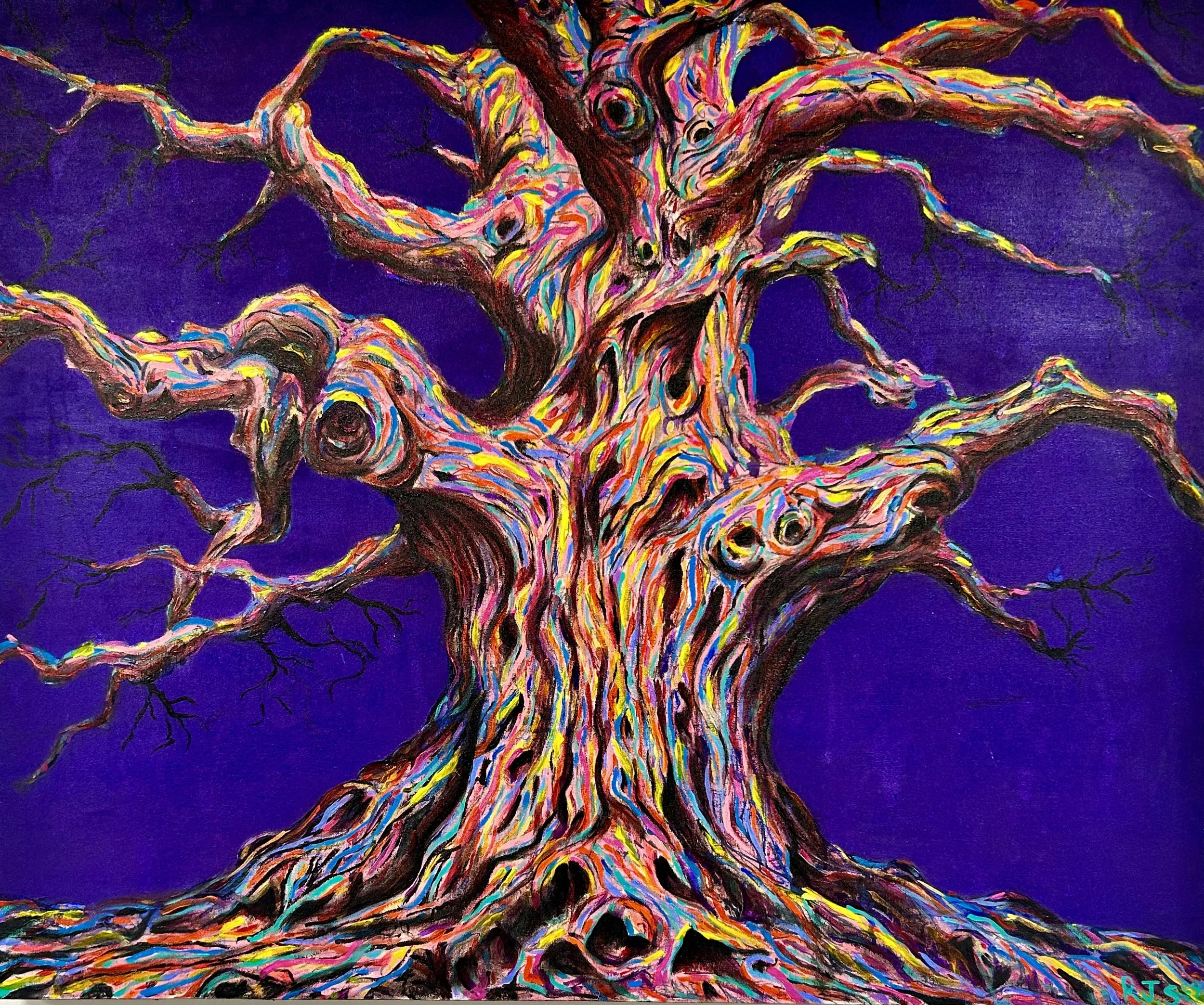 Baum $1000
Acrylic & Enamel on canvas 36 X 30