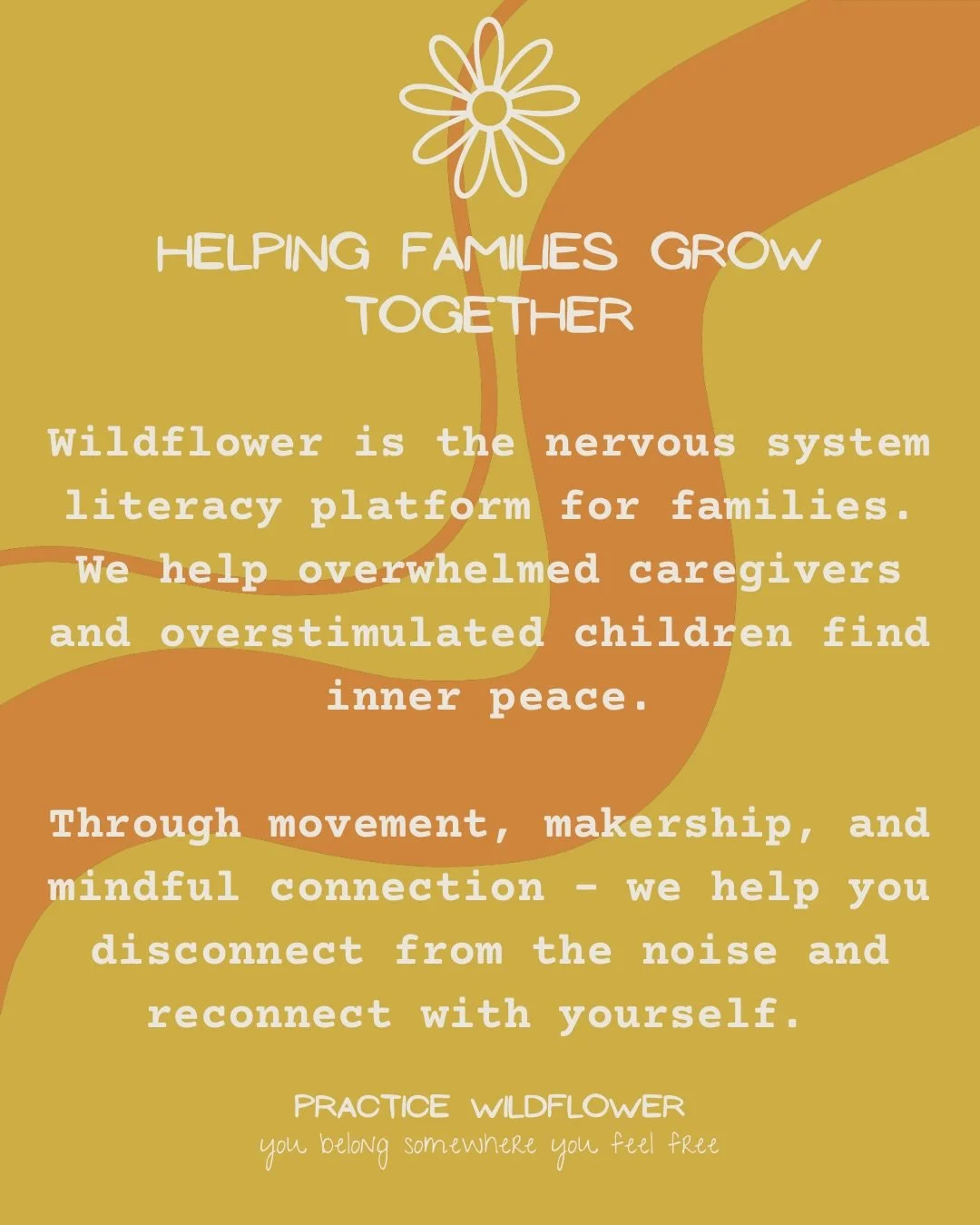 What is Wildflower? Why do we exist? 🧐

In a world where the priority has been 
productivity over presence, 
efficiency over ease, 
doing over being...

We have lost sight of what is essential. 

Compassion. Resilience. Connection. 

So Wildflower i