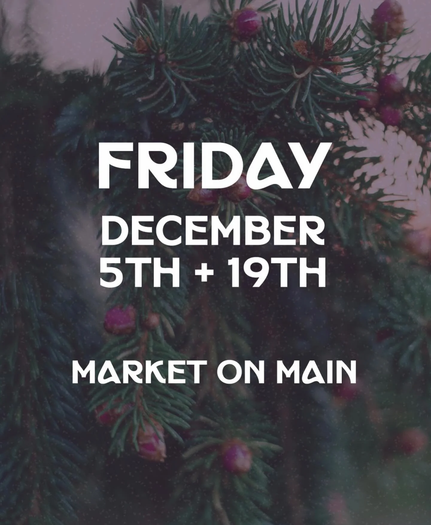 Yes, it&rsquo;s true! We will be at the holiday Market on Main next Friday,  December 5th and Friday, December 19th starting at 4pm 🍩💜 

We&rsquo;ll have some Mermaid merch and a selection of festive doughnuts. Stay tuned, we&rsquo;ll be posting ou