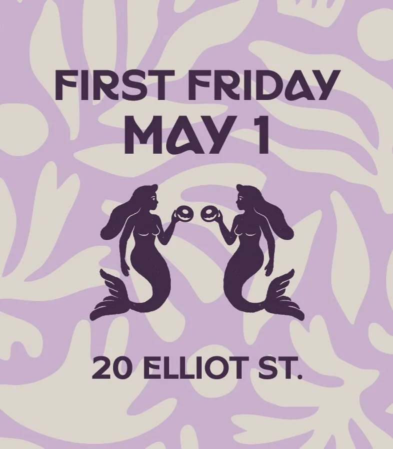 We are back! ✨ Find us at the First Friday, May 1st from 5:00pm &lsquo;til sold out!

Doughnut menu is currently in the works and will be available first come, first served out front of 20 Elliot Street. 🍩💜

While you&rsquo;re there, be sure to che