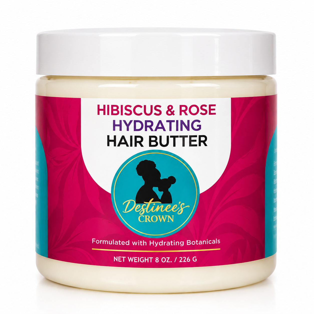 Hibiscus and Rose Moisturizing Hair Butter