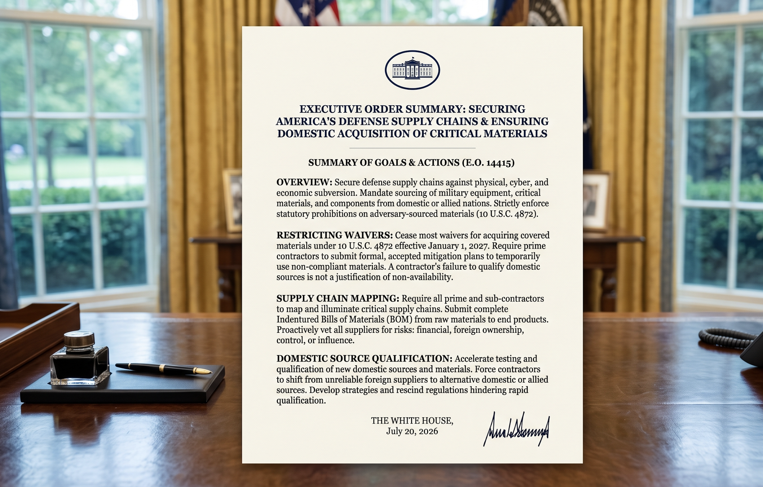 Executive Order 14415 - July 20, 2026