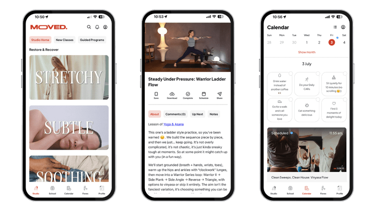The Moved Studio App and All-Access Membership