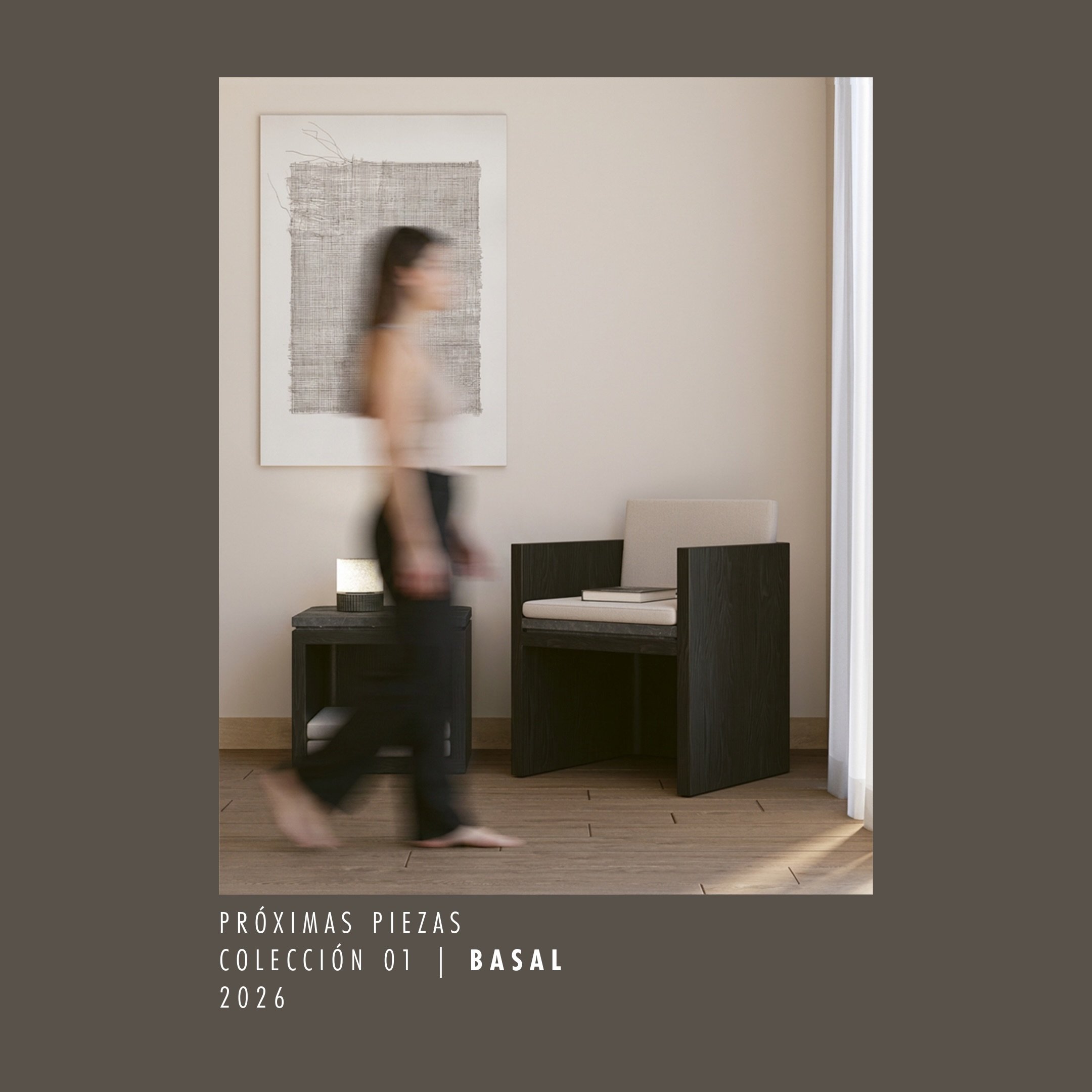 El sistema empieza a crecer.

Pr&oacute;ximas piezas BASAL en desarrollo: nuevas formas de llevar la misma l&oacute;gica de escala, materialidad y presencia a distintos espacios.

Actualmente disponibles: sill&oacute;n individual y sistema modular.

