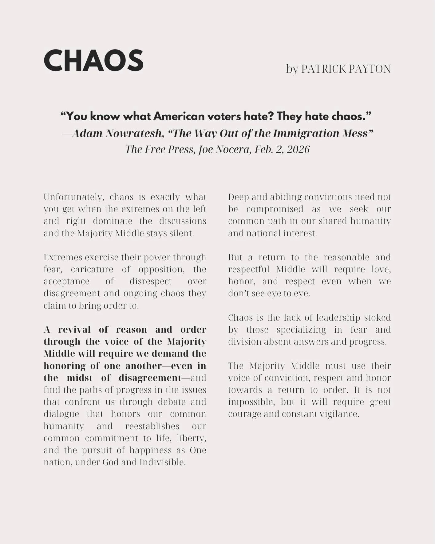 Finding a return to the reasonable middle requires a lot but will yield far greater than the current divide we are sitting in. It will require courage and vigilance and a listening ear. Imagine what it could do in our communities, nation, and world!