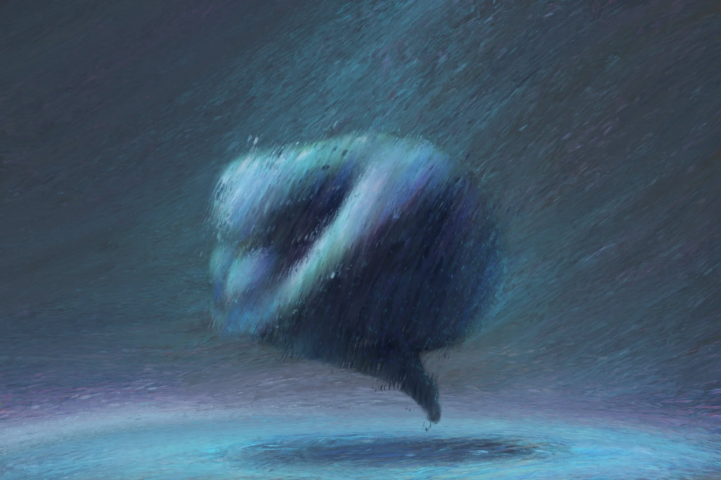 Gentle artistic illustration depicting a person curled up representing feelings of anxiety and stress—Throughline Counselling in Bendigo.