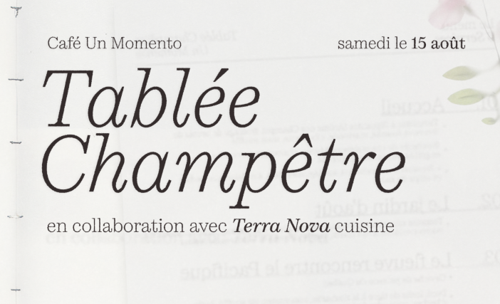 Deux terres, une même table.