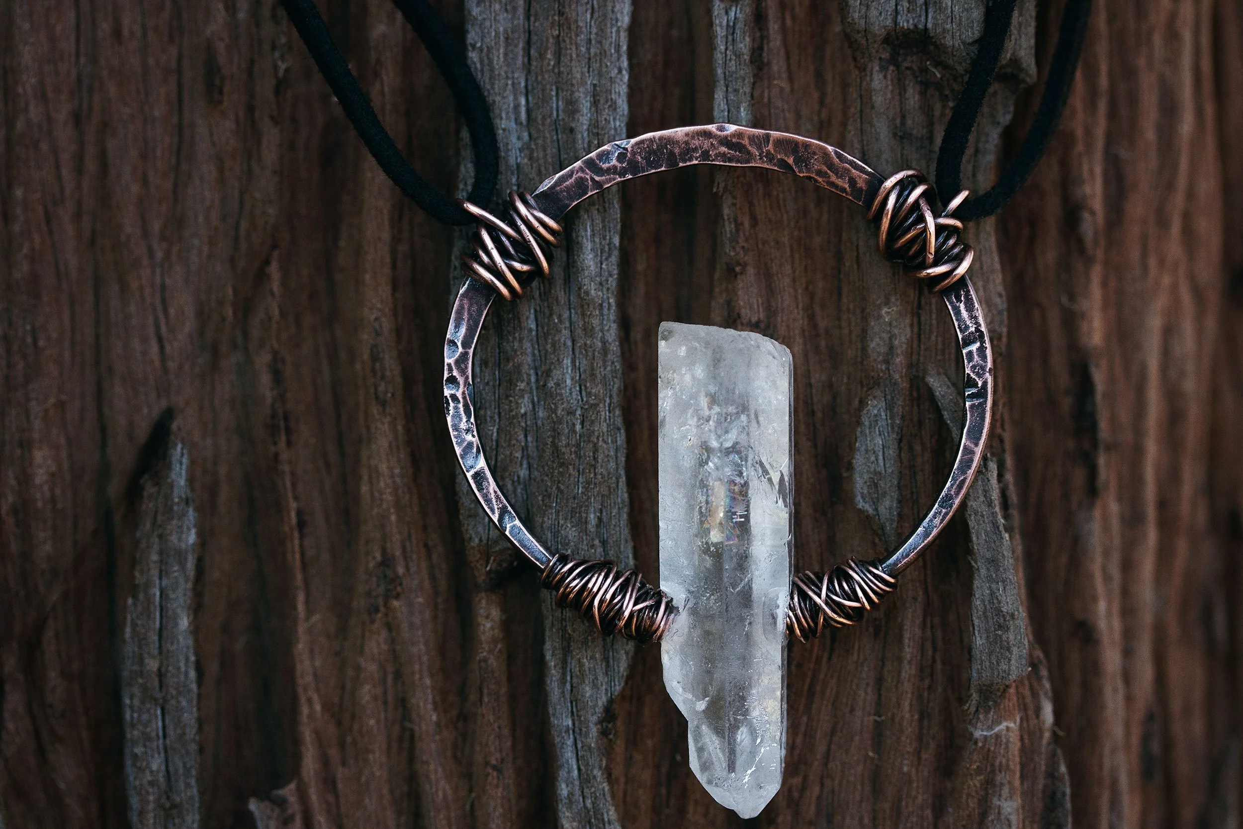 Skadi's Light- Copper pendant necklace