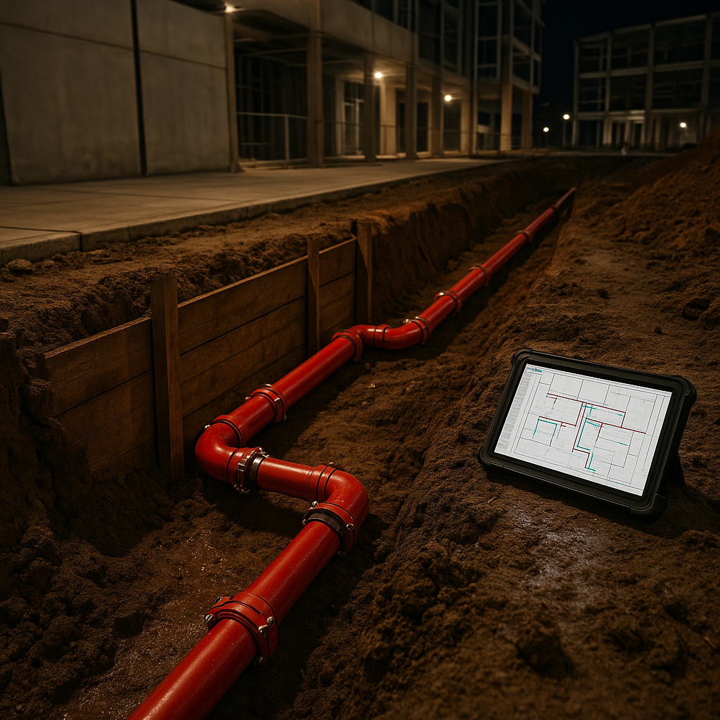 Structhaven fire safety block plan – high‑resolution CAD drawing of fire escape routes, assembly points, compliance signage and emergency exits for WA residential, commercial and industrial projects.