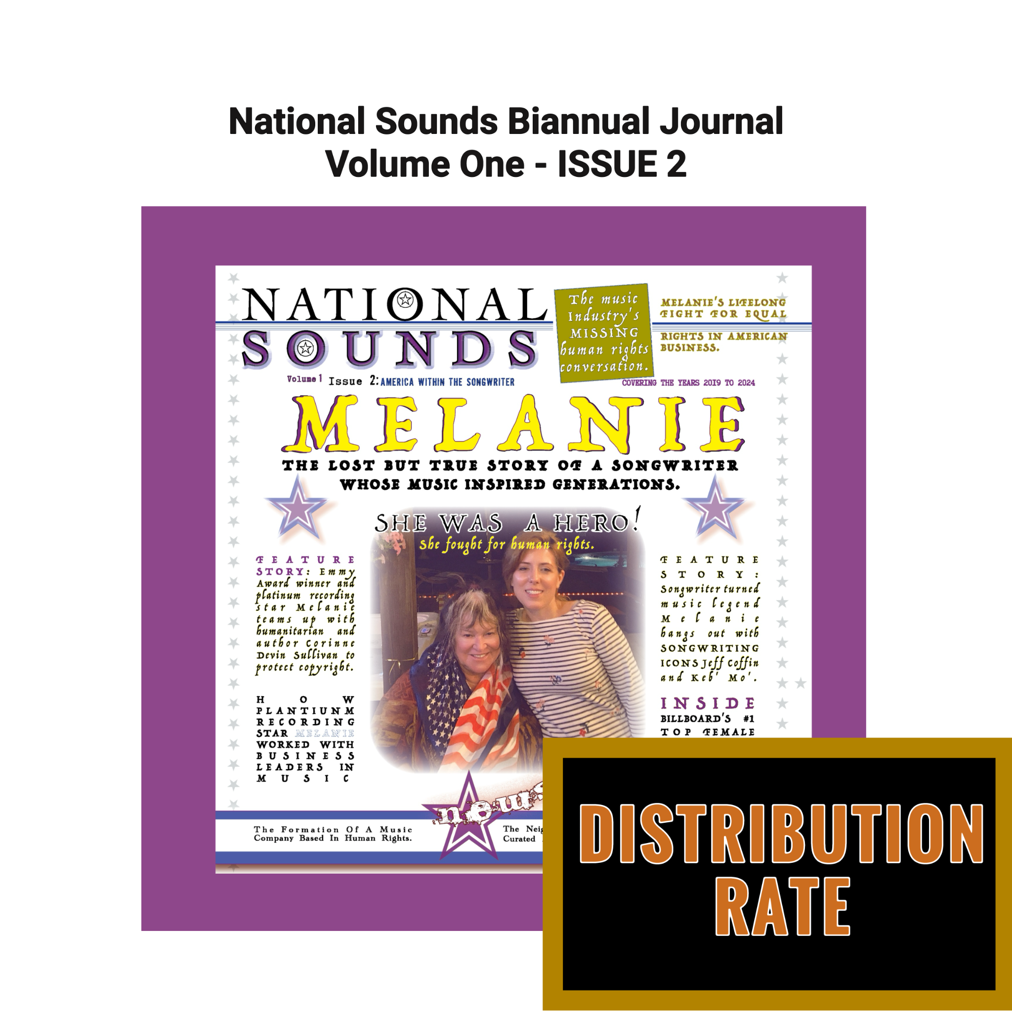 DISTRIBUTION RATE: National Sounds Volume 1, Issue II: SURVIVING THIS MUSIC INDUSTRY (2019-2024) - 5000 DISTRIBUTOR COPIES