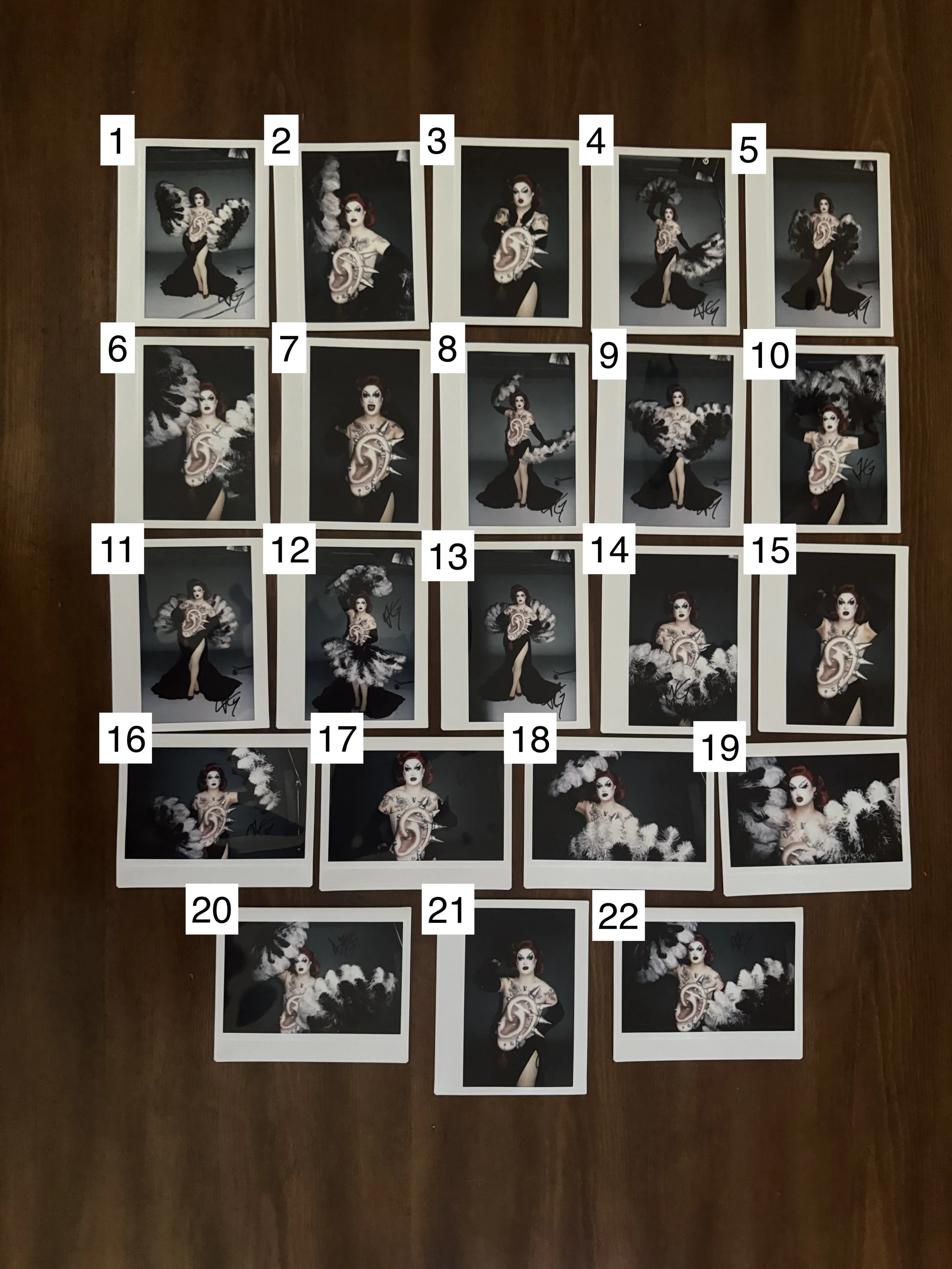 Signed More is More Polaroid