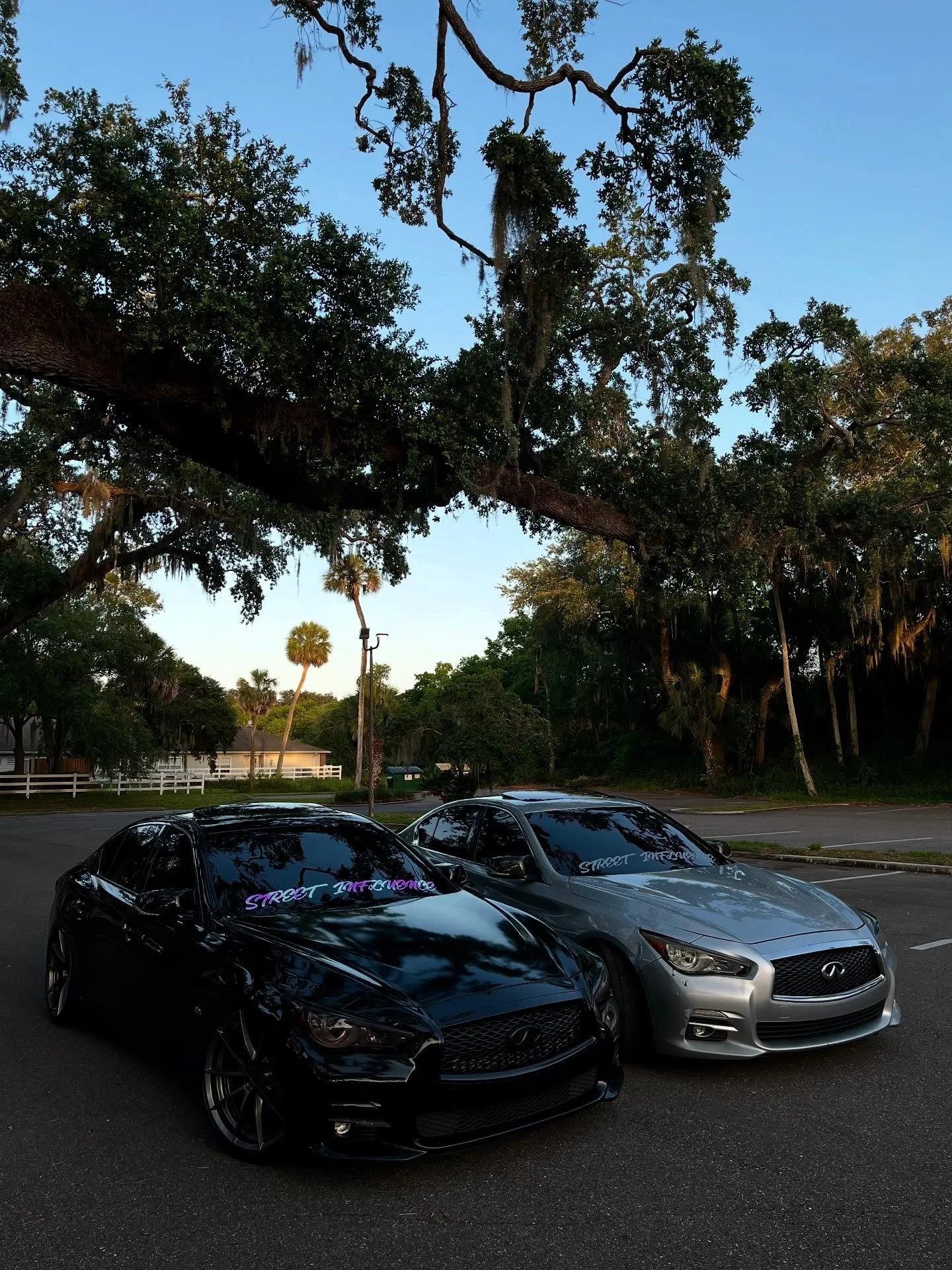 ever seen Q50 twins before 😈
-
-
🏎️: @q50.kad @that.one.q @kbizzy012 
📸: @olivia.luk.05 
-
-
#foryou #explorepage✨ #foryoupage #carsofinstagram #cargroup #q60redsport #driftcar #challenger #carbonfiber #flowerdesign