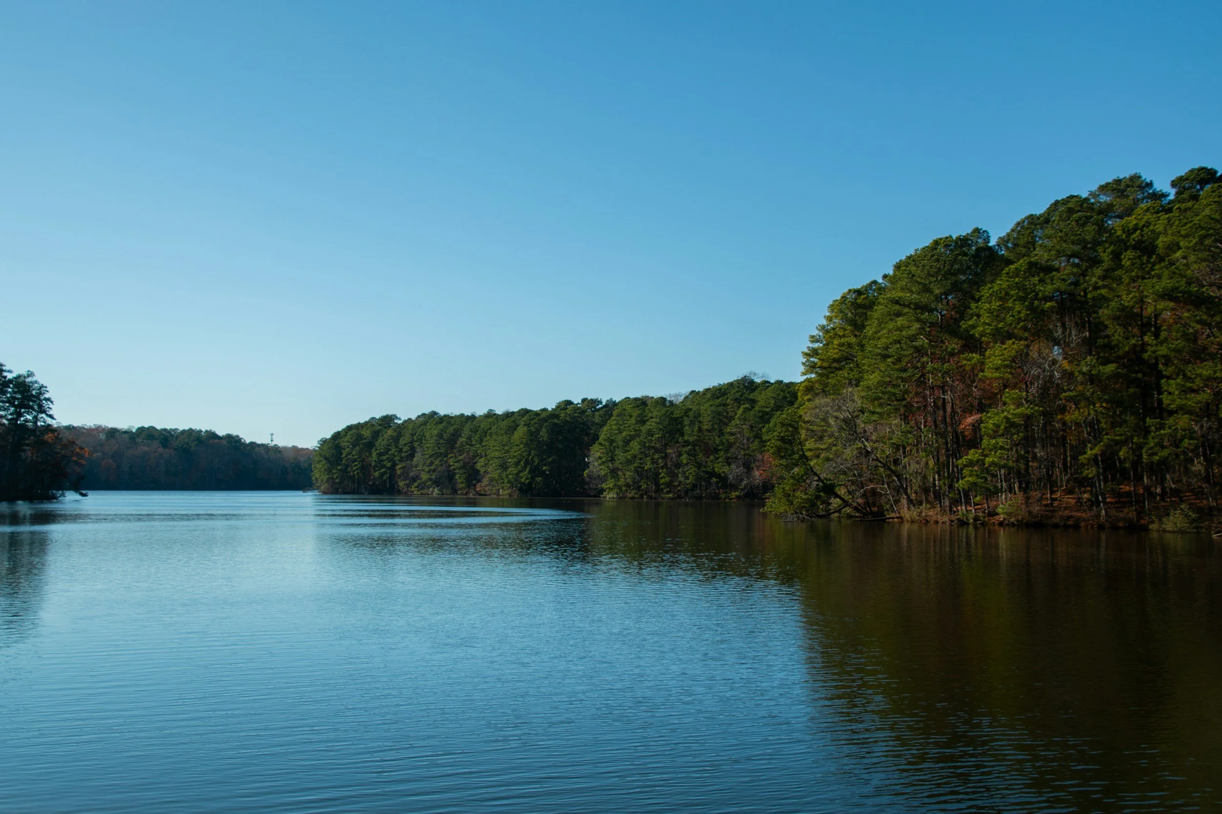 A river in Mooresville, North Carolina